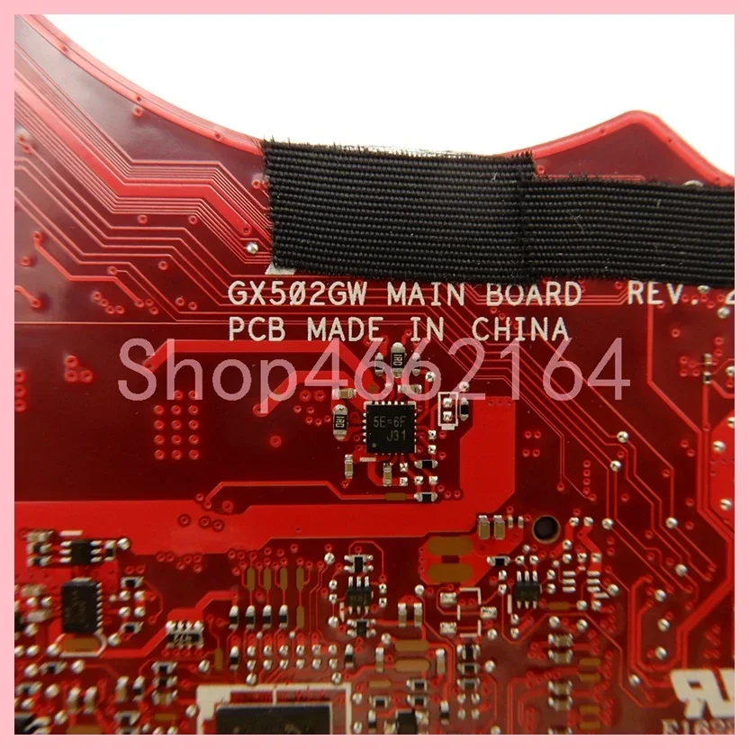 Placa base para ordenador portátil GX502GW i7-9750H CPU 16GB-RAM RTX2060 GPU para For Asus ROG GX502GW GX502GV GU502GV GU502GW GU501LWS - imagen 5