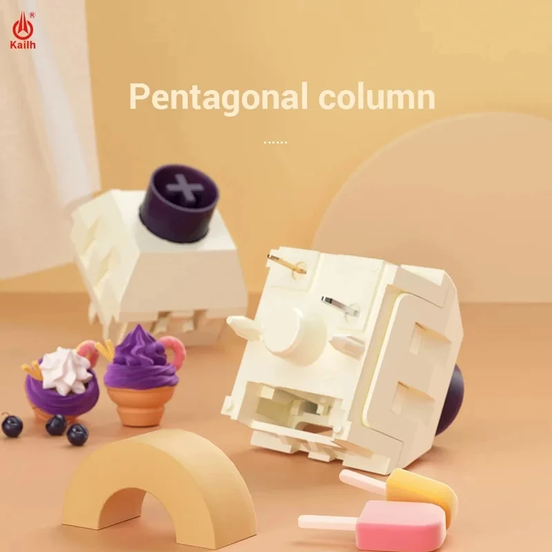 Kailh BOX Blackberry Ice Cream teclado interruptor PRO Teclado mecánico interruptor alto suave Material POK/POM - imagen 2