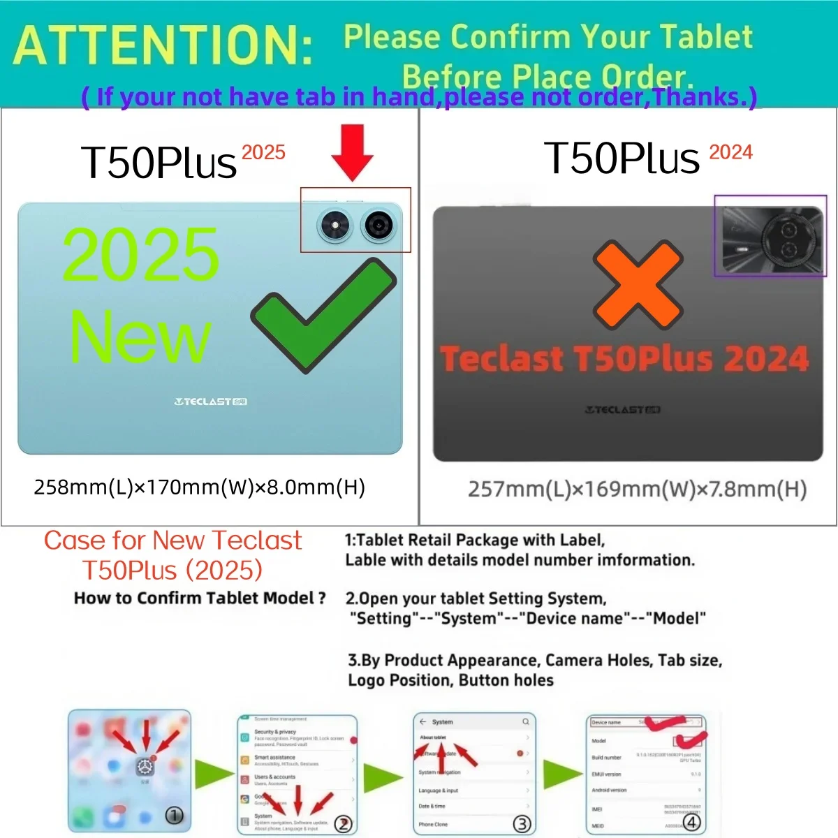 Funda inteligente para tableta Teclast T50 Plus 2025, soporte de cuero PU de 11 pulgadas y carcasa de TPU a prueba de golpes para nuevo Teclast T50Plus (2025) - imagen 2