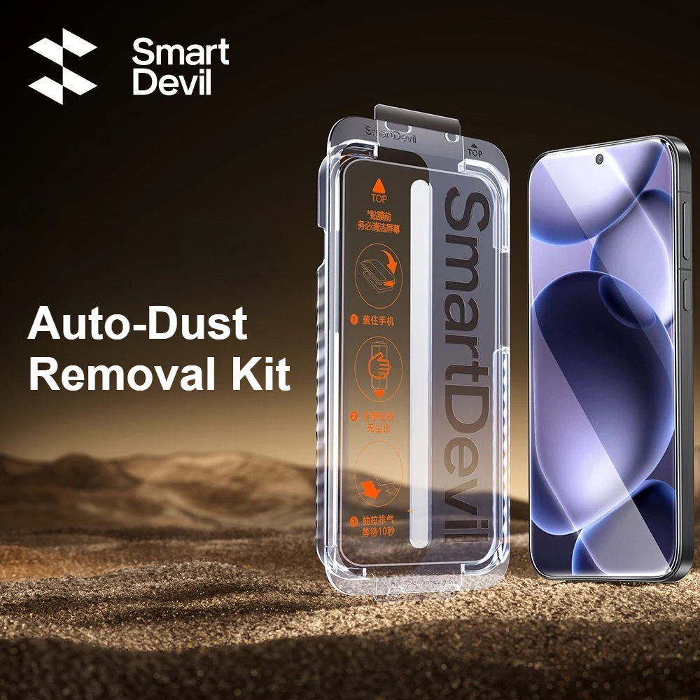 SmartDevil-Película de vidrio templado para cabina sin polvo, Protector de pantalla HD para OPPO Find X9 Pro X8s, antihuellas