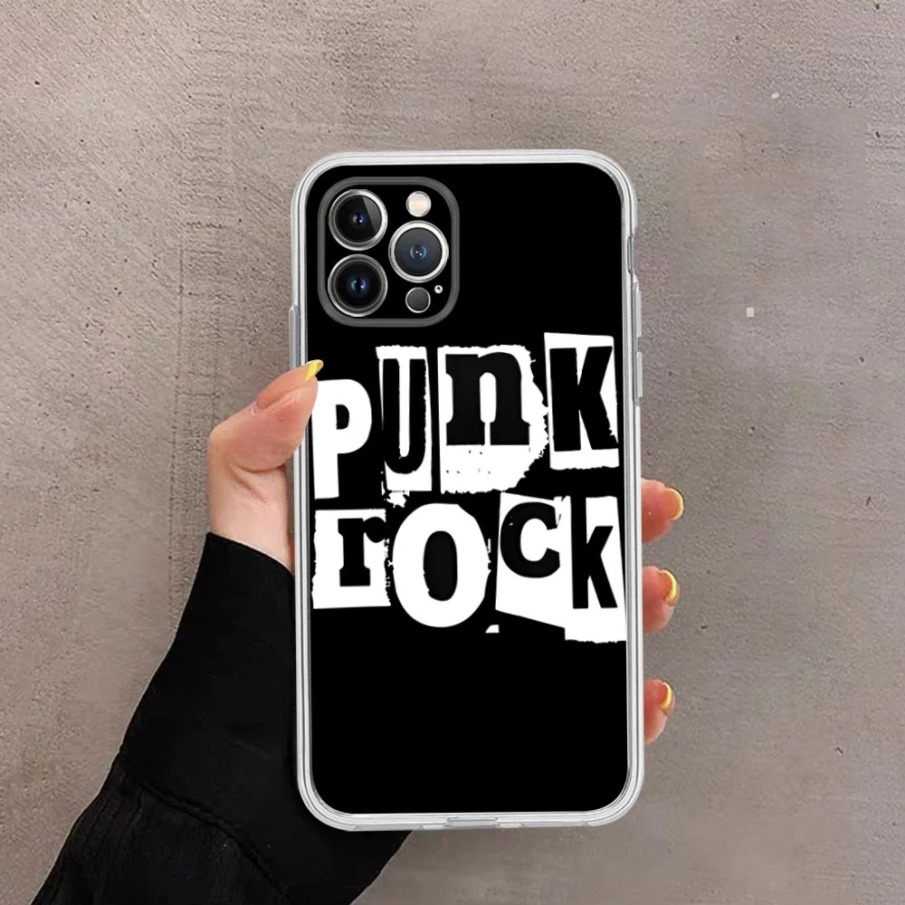 Funda de teléfono Punk Rock para iPhone 14 11 12 13 Mini Pro XS Max, Funda 6 7 8 Plus X XR SE 2020 - imagen 5