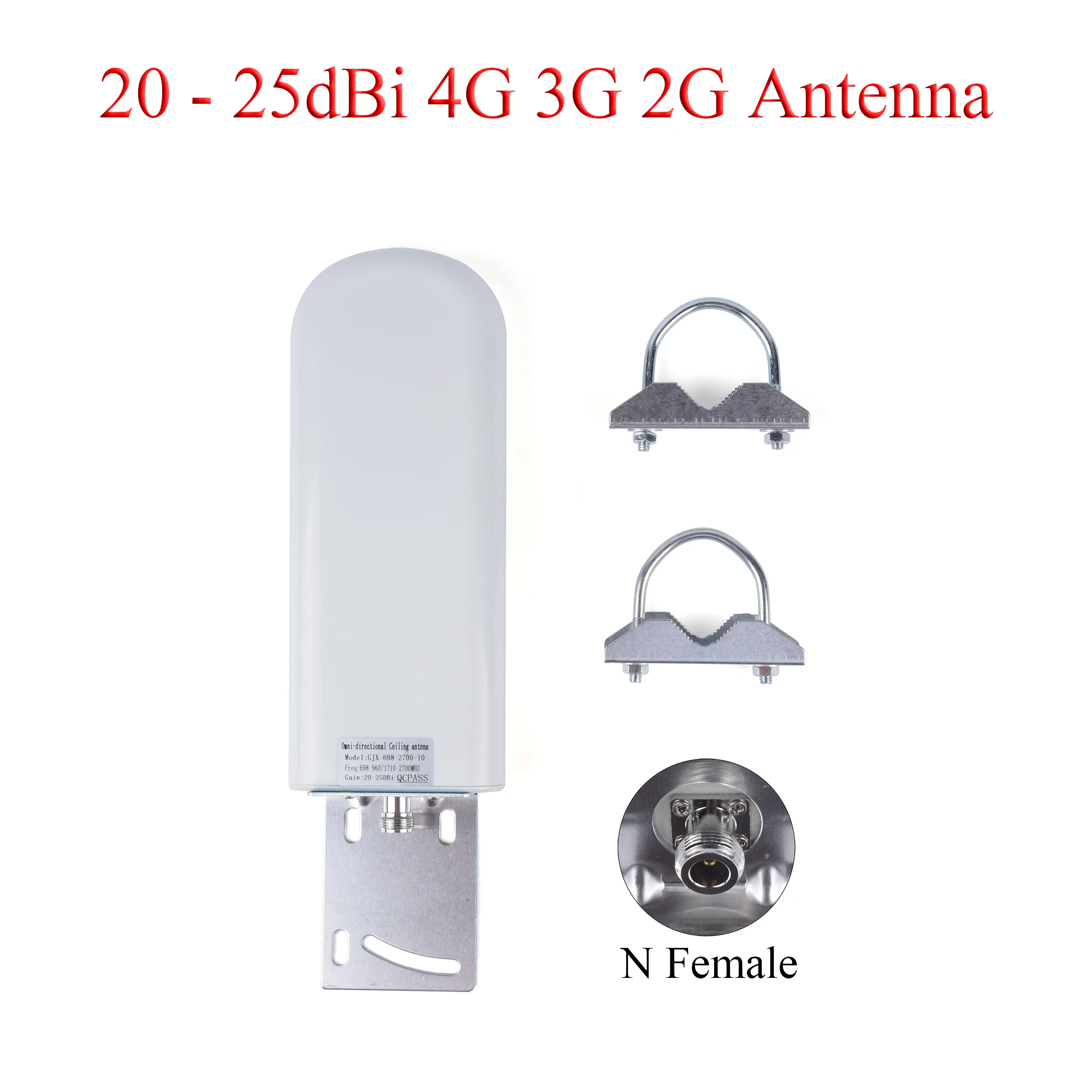 1 Uds 10-12dBi/20 - 25dBi antena exterior 2G/3G/4G LTE de alta ganancia 698-2700MHz adecuada para extensor de señal y enrutador módem - imagen 5