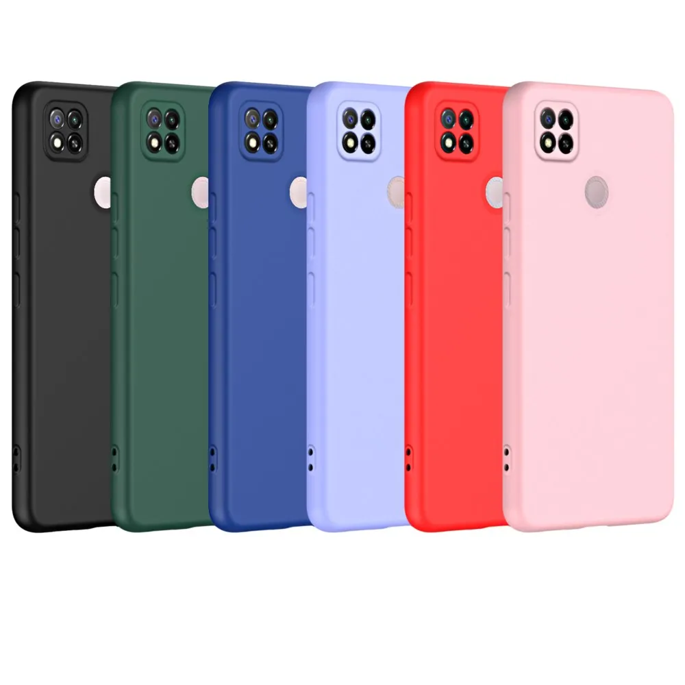 Funda cuadrada de silicona líquida para Xiaomi Redmi 9C 9 9A 10 10C 10A 12 12C 13 13C 14C Note 9 9s 10 10s 11s 11 Pro Fundas