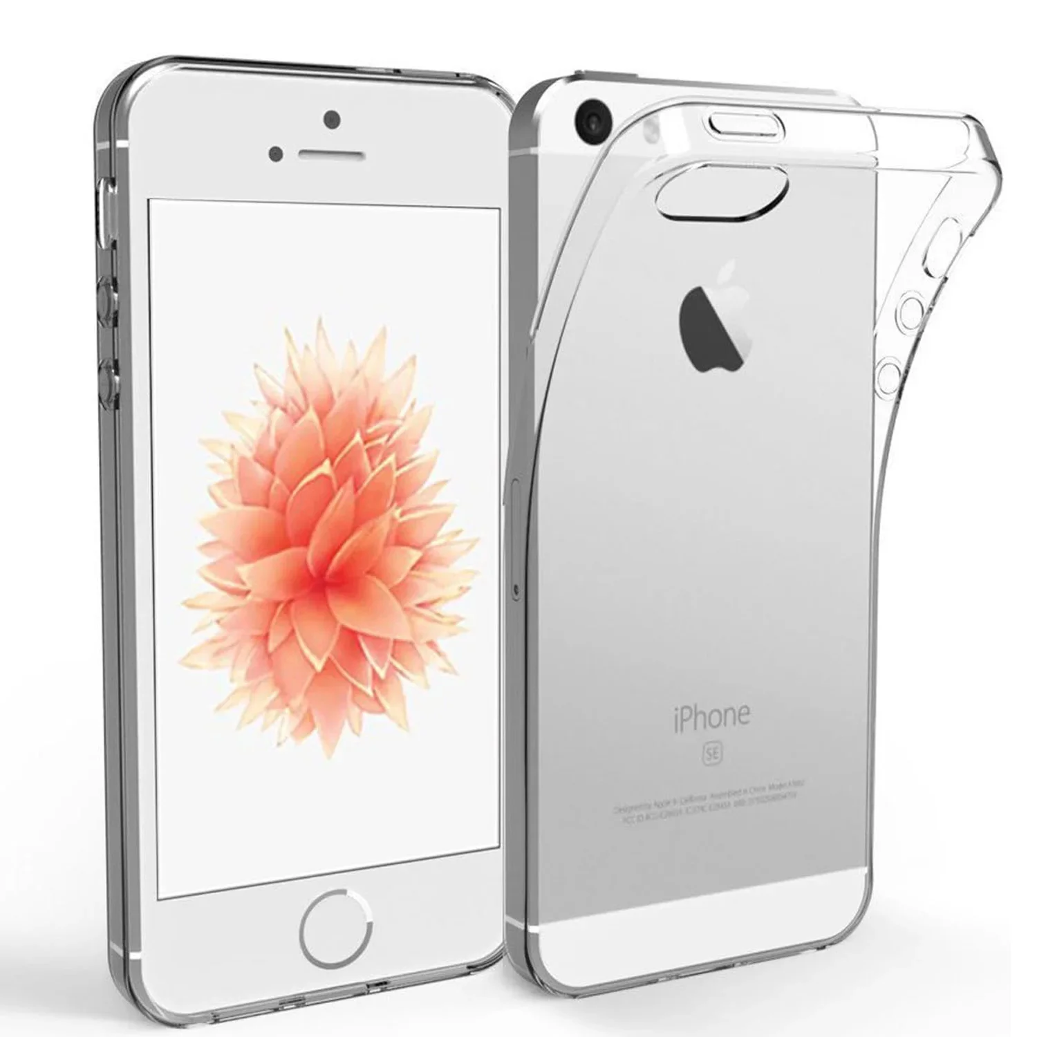 Funda transparente de silicona suave de TPU para iPhone 5S SE 2016 SE 2020 SE 2022 iPhone 6 7 iPhone 8 Coque transparente Fundas