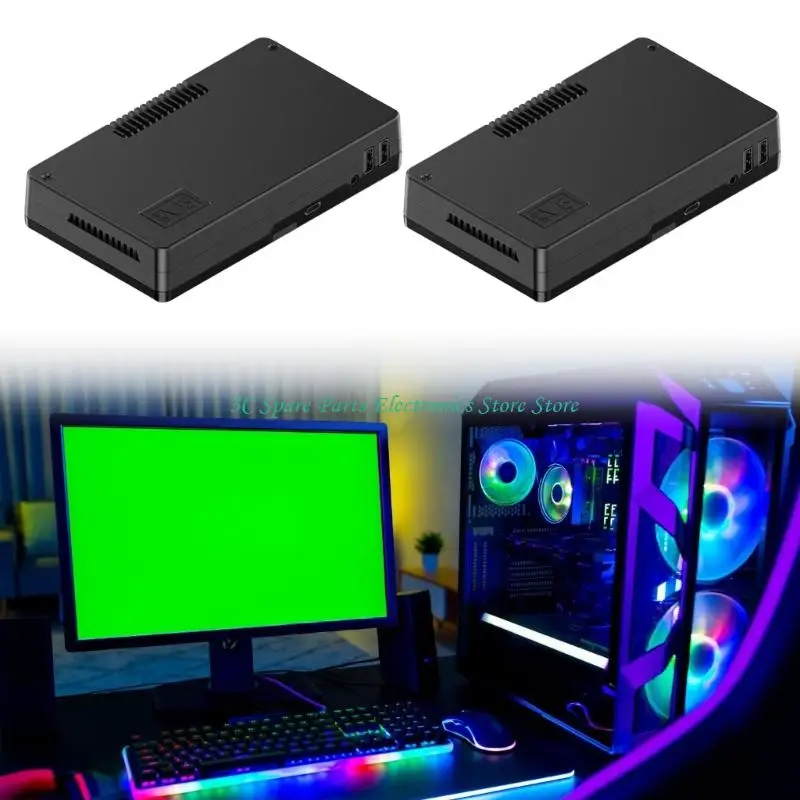 SZ Cinete aluminio USB Expansión USB Caso aluminio calor pasivo para reemplazo estuche protector Argón V5 - imagen 2