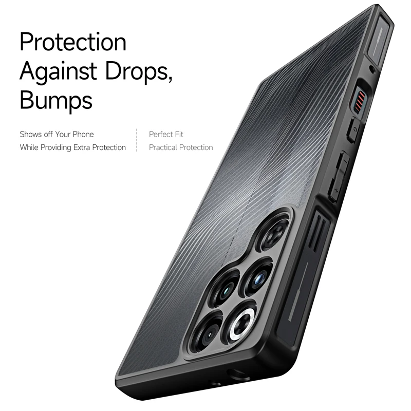 Para ZTE Nubia Red Magic11 Pro, 11 Pro Plus funda DUX DUCIS Aimo Anti-caída dura PC líneas fluidas cubierta de teléfono translúcida - imagen 4