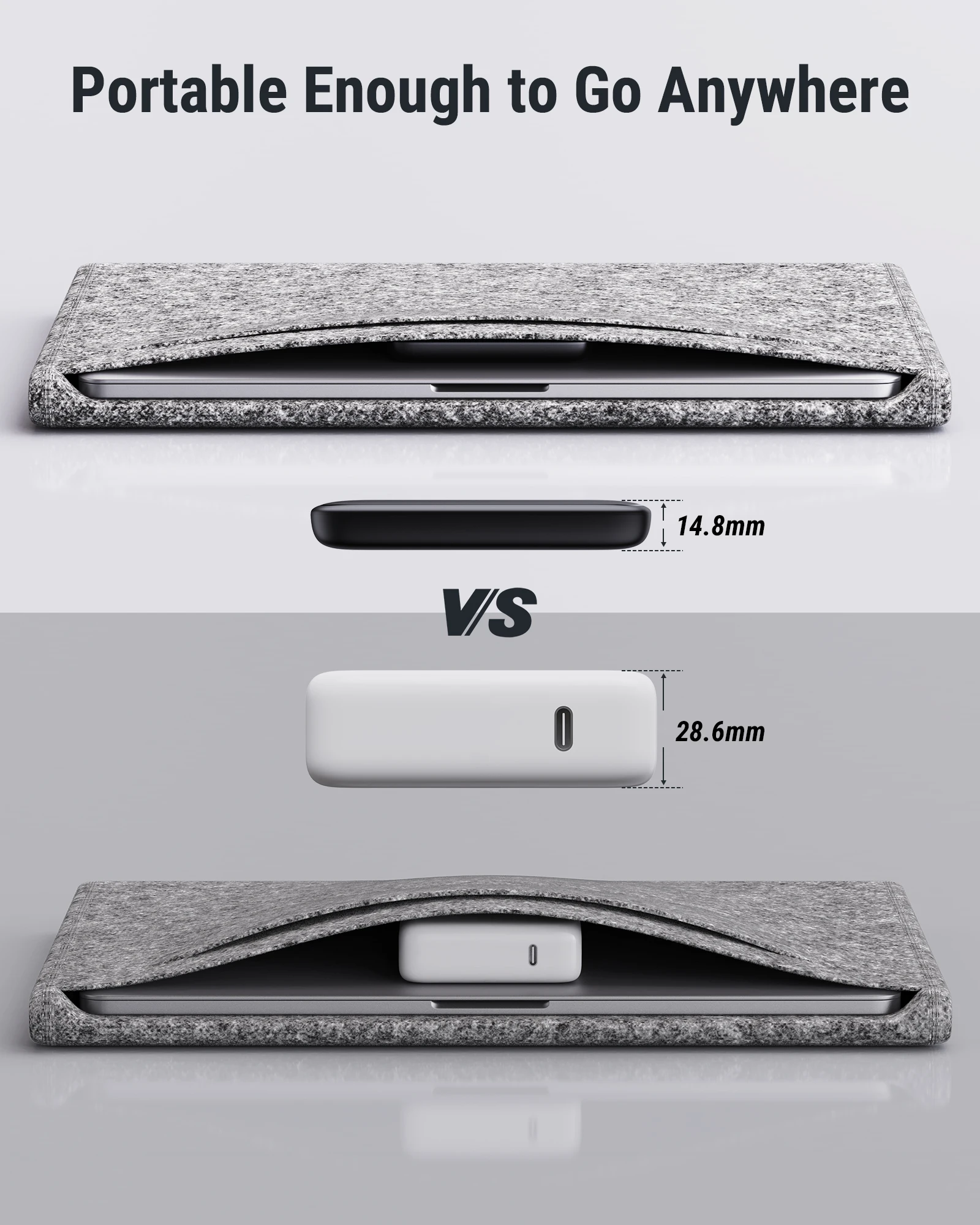 VOLTME GaN 65W cargador USB C ultrafino carga rápida 5,0 PD3.0 cargador de carga rápida cargador de teléfono para iPhone 14 Pro Max Macbook - imagen 5