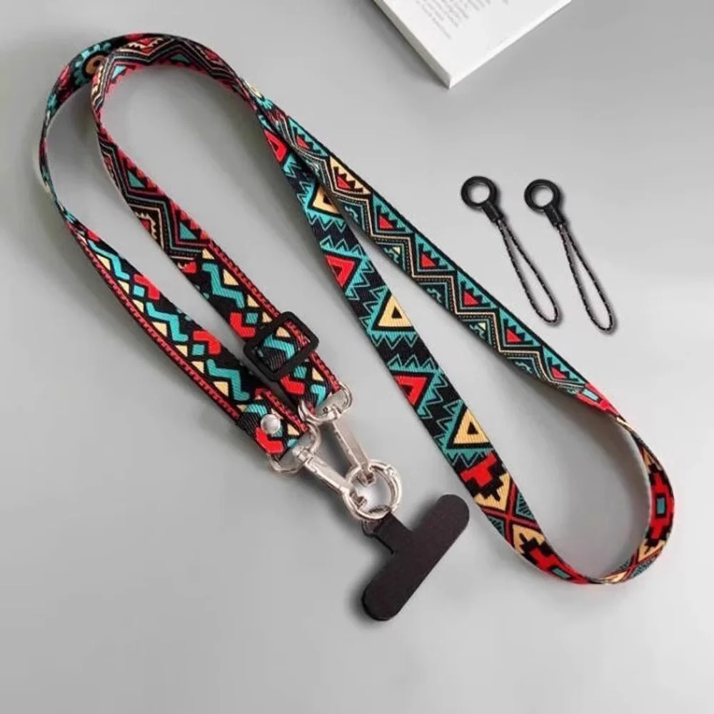 Nuevo cordón ajustable para teléfono, bandolera Retro, correa para el cuello y tarjetas, correa para la muñeca antipérdida, cuerda colgante larga Universal - imagen 4