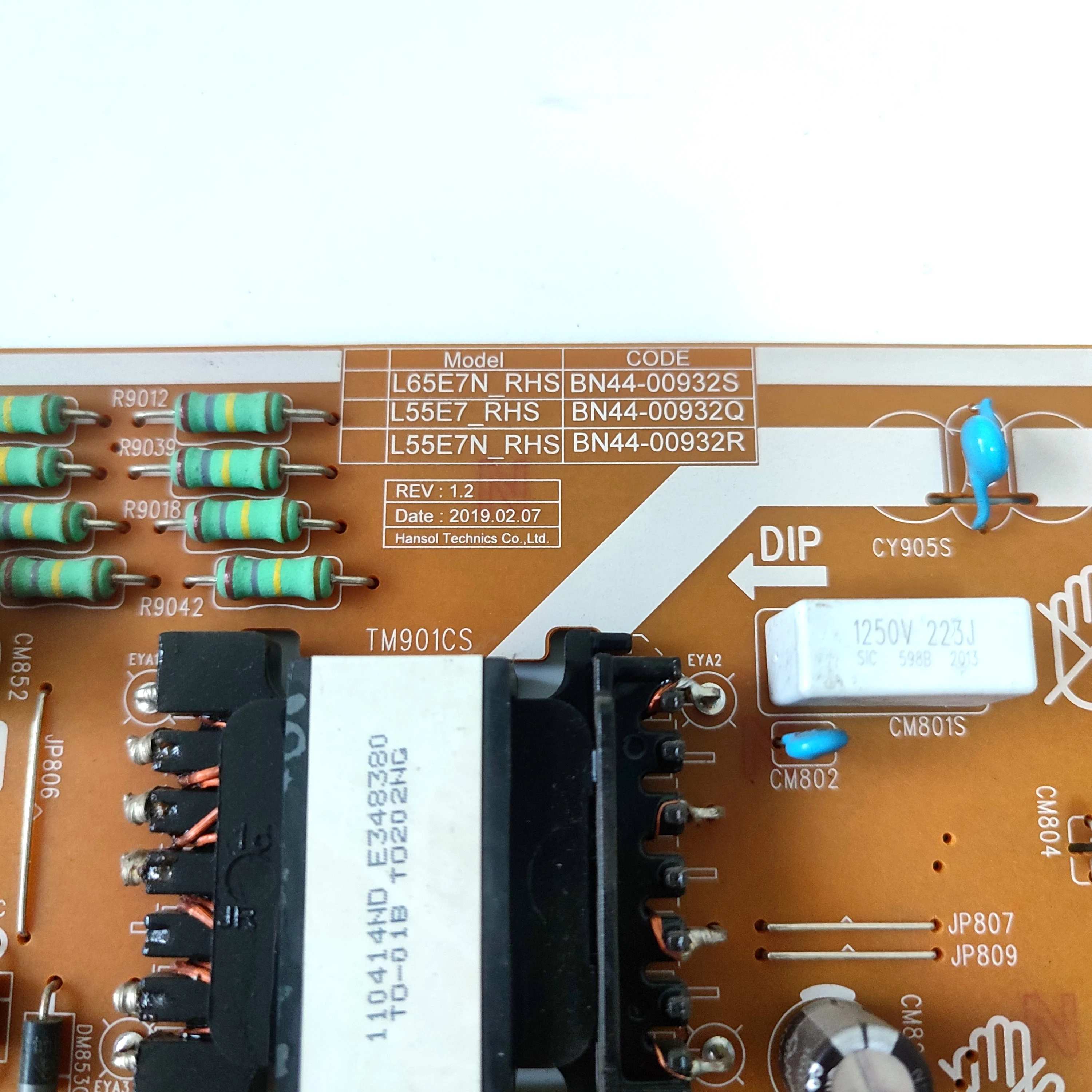 Fuente de alimentación/placa LED BN44-00932S L65E7N_RHS para UN65RU7100FXZA UN65RU710DFXZA UN65RU7300FXZA UN65RU730DFXZA UN65TU8000FXZA TV - imagen 4