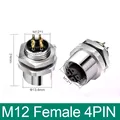 Conector Hembra M12 de 4 Pines