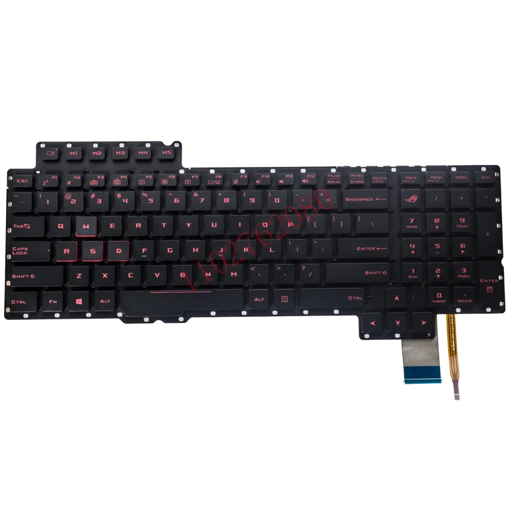 Teclado estadounidense con retroiluminación para ASUS ROG G752 G752V G752VL G752VM G752VS G752VT G752VY V 153062 AS1-EE.UU. 0KN0-SI1US11 - imagen 2