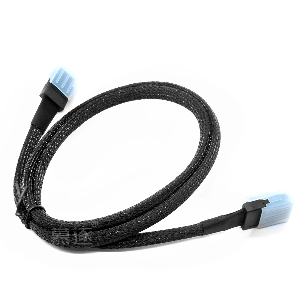 1 unidad de 0,5 m y 1m Mini SAS 36P SFF-8087 macho a Mini SAS 36P servidor macho HDD Cable de transmisión de datos trenza de nailon - imagen 3