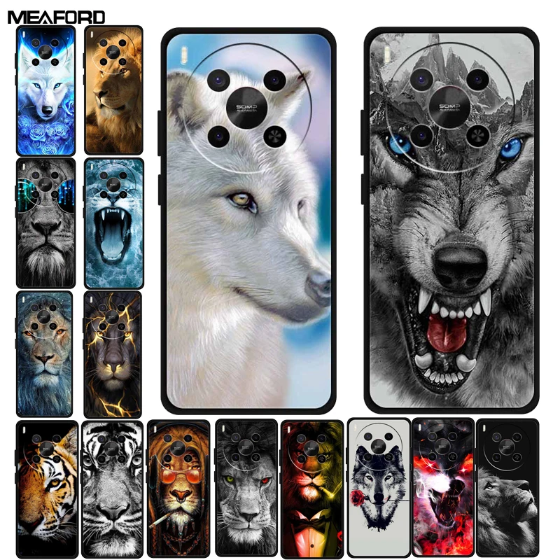 Para ZTE Blade V70 Max Funda NubiaV 70 Max Lobo León dibujos animados silicona TPU Funda de teléfono Para Nubia V70 Max Funda protectora suave Para