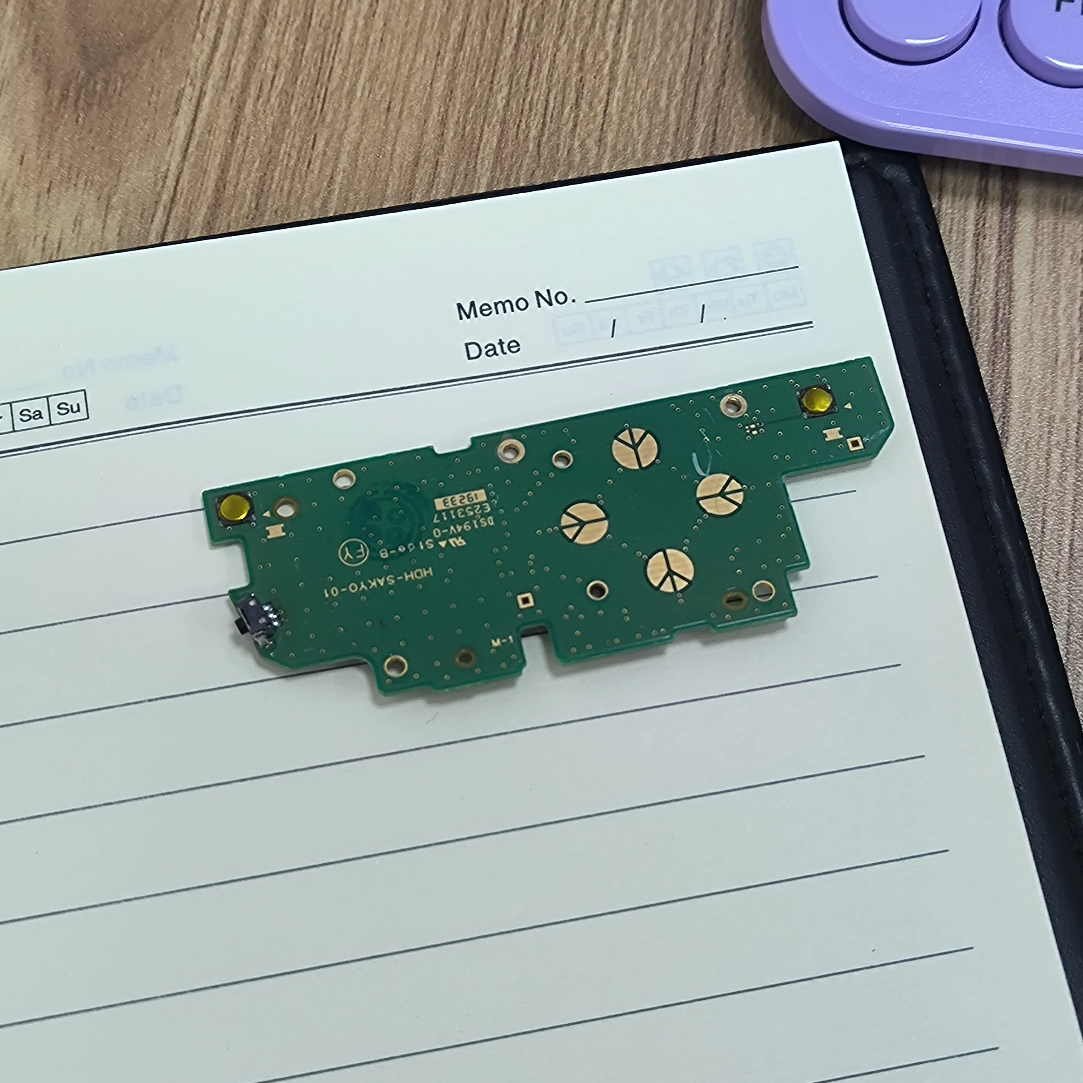 Placa de interruptor de encendido con llave de botones ABXY originales para consola NS Lite verde - imagen 4