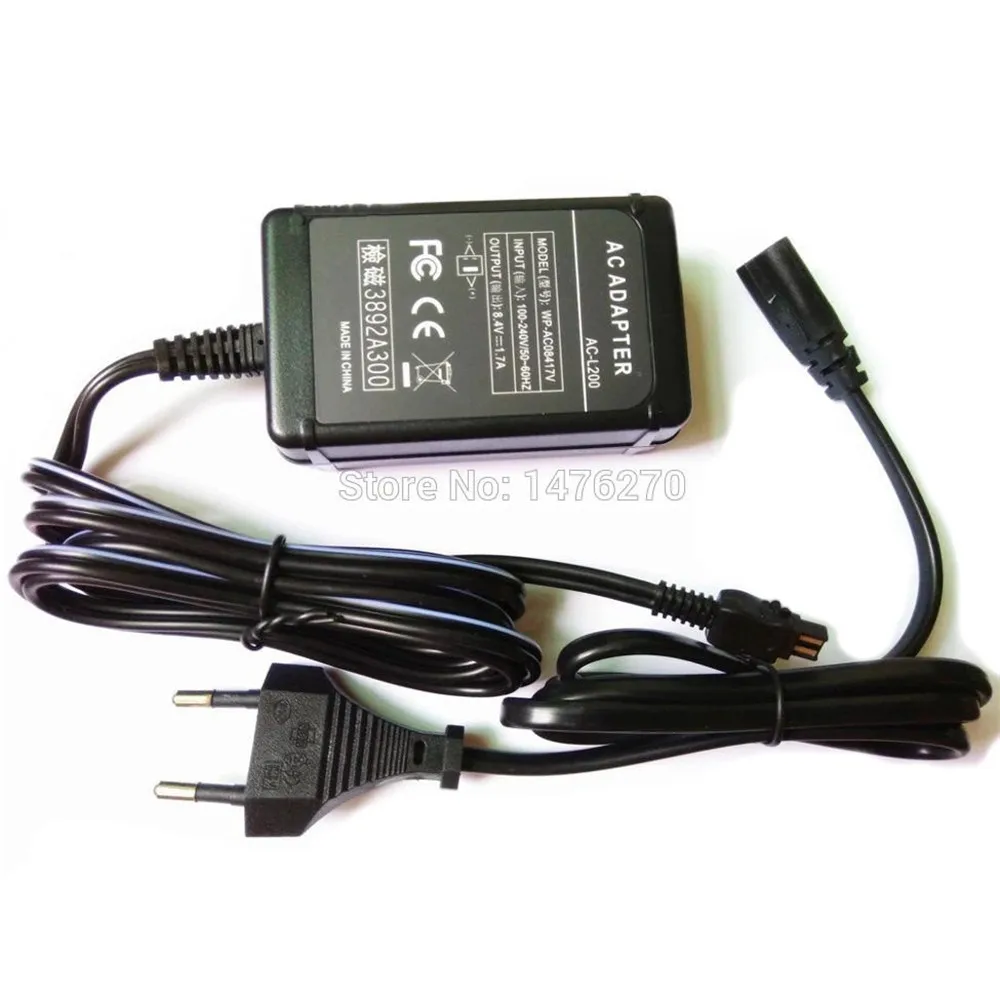 Adaptador de corriente AC-L200 L200B L200C L200D, cargador para Sony DCR-UX5, DCR-UX7, NEX, VG20, VG30, VG900, DVD7, HDR-XR100 - imagen 3