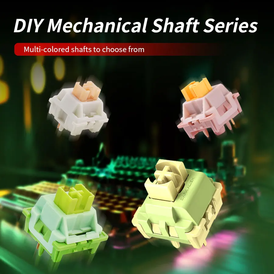 Outemu-interruptor silencioso Peach V2, actualización, Teclado mecánico V2, lineal, táctil, eje de párrafo de 5 pines, intercambio en caliente - imagen 2