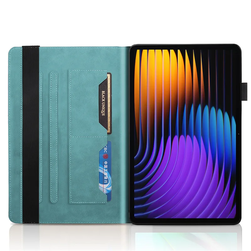 Para Xiaomi Pad 7Pro 6Pro 7 6 Pro 11 funda de 2 pulgadas árbol 3D en relieve PU cuero suave TPU tableta trasera para Xiaomi Mi Pad 6 7 Pro cubierta - imagen 2