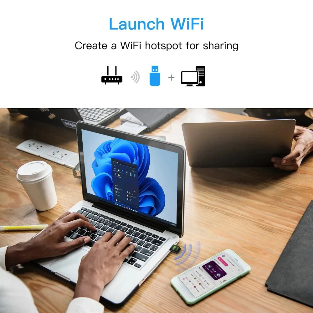 Kebidumei 600Mbps USB WiFi Bluetooth adaptador 2 en 1 Dongle de doble banda 5GHz USB WiFi 5 red receptor Wlan inalámbrico controlador GRATIS - imagen 4