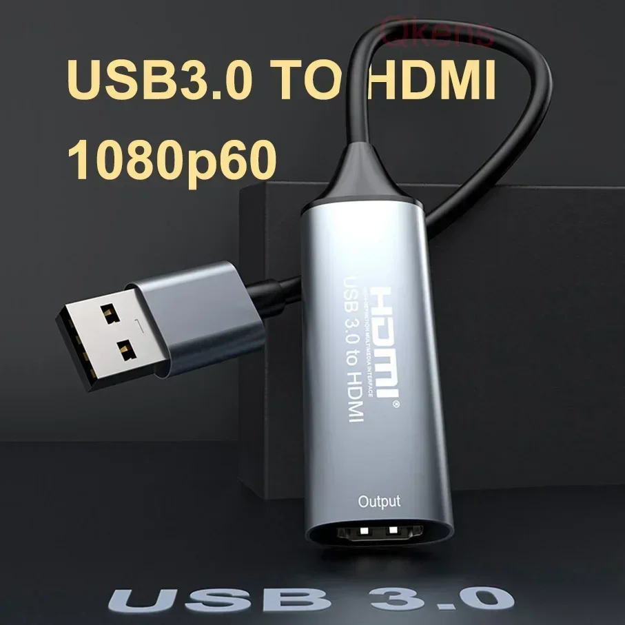 1080P 60hz Full HD USB 3,0 a HDMI convertidor de Audio y vídeo copia y adaptador de pantalla extendida para PC portátil a proyector de Monitor de TV - imagen 2