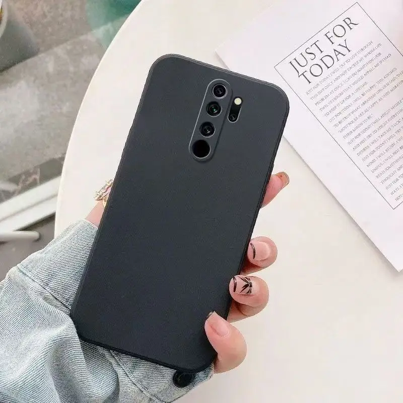 Funda suave de silicona líquida ultrafina para Xiaomi Redmi Note 8 9 Pro 9S funda Redmi 9 9A 9C 9T 8 8A funda delgada