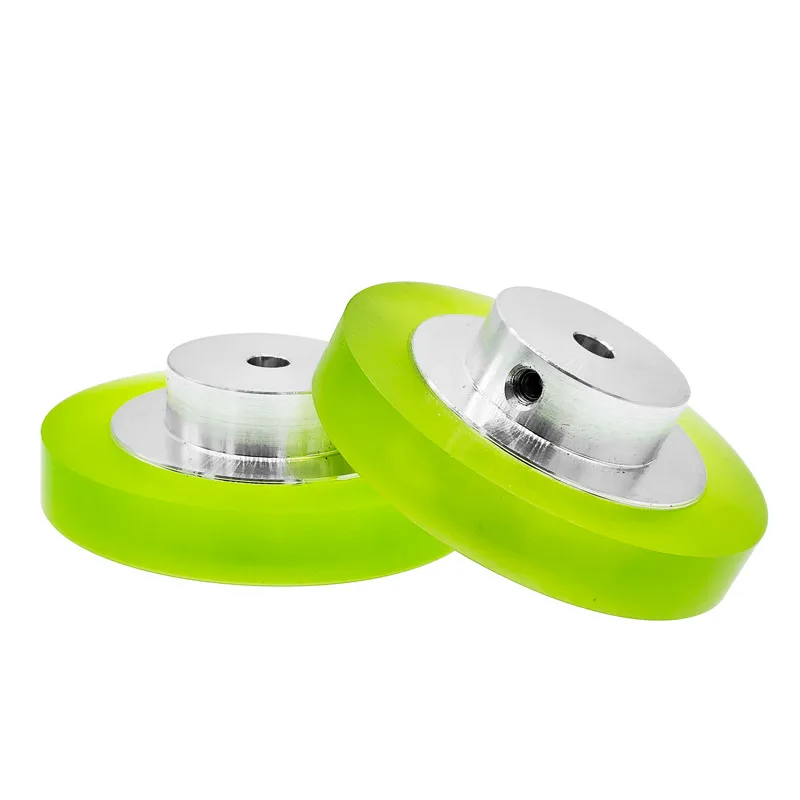 Rueda de codificador Industrial de poliuretano de aluminio, orificio del eje de la rueda, rueda de medición de 6mm para medir el perímetro del codificador rotatorio de 200mm - imagen 5