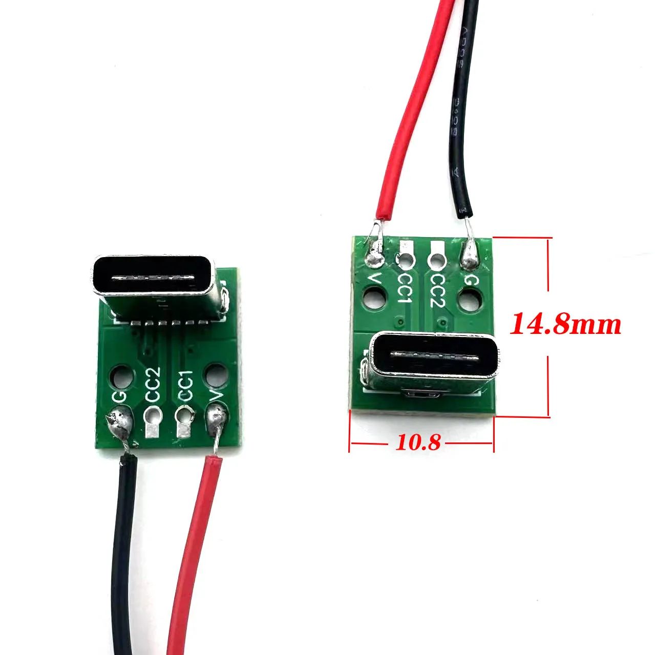 Conector hembra tipo C Vertical USB 3,1, 6 pines, adaptador convertidor PCB, prueba de carga, cable de cinta vertical de nivel de platino - imagen 3