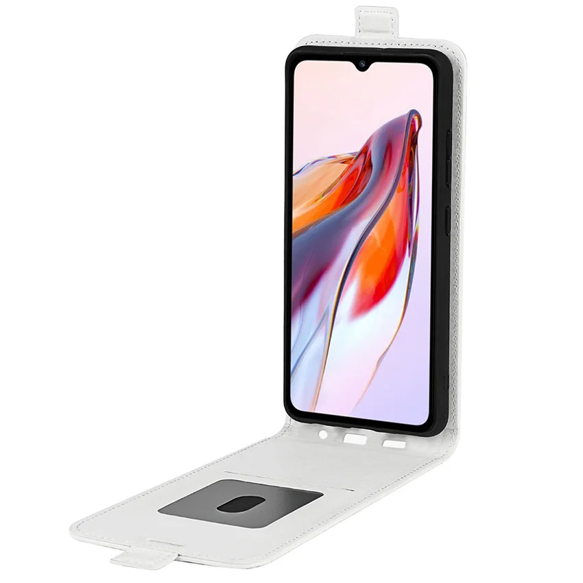 Para Xiaomi Redmi 12C funda de cuero con tapa para Xiaomi Redmi 12C Funda de cuero tipo billetera Vertical de alta calidad - imagen 4