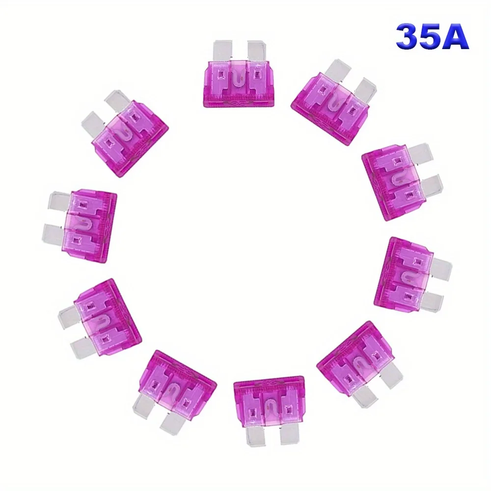 10 Uds. Fusibles medianos para coche juego de fusibles tipo cuchilla 5A 7.5A 10A 15A 20A 25A 30A 35A 40A - imagen 4