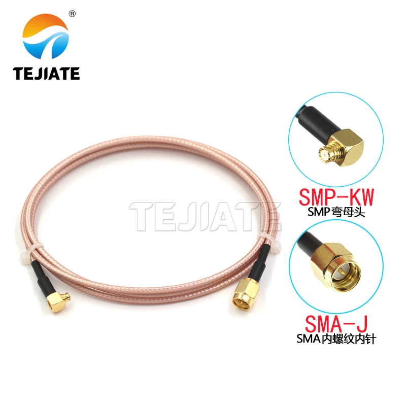 Cable adaptador hembra doblado SMP a SMA macho y hembra, accesorio de extensión RF SMP, piezas a SMP-KW, 1 SMA-KY - imagen 2