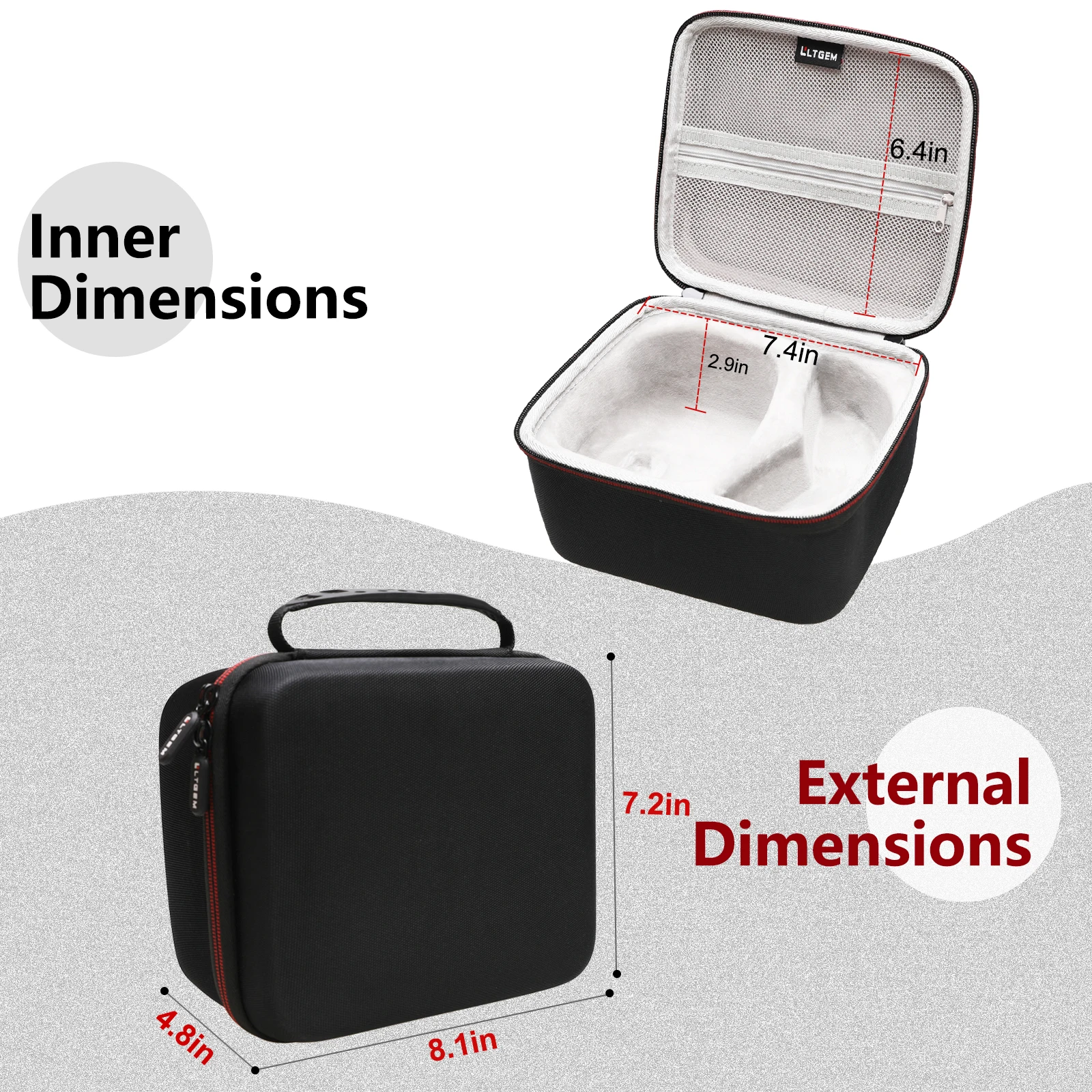 LTGEM-funda de altavoz para JBL Boombox 3, bolsa de transporte de almacenamiento de Altavoz Bluetooth portátil, accesorios para altavoz - imagen 4