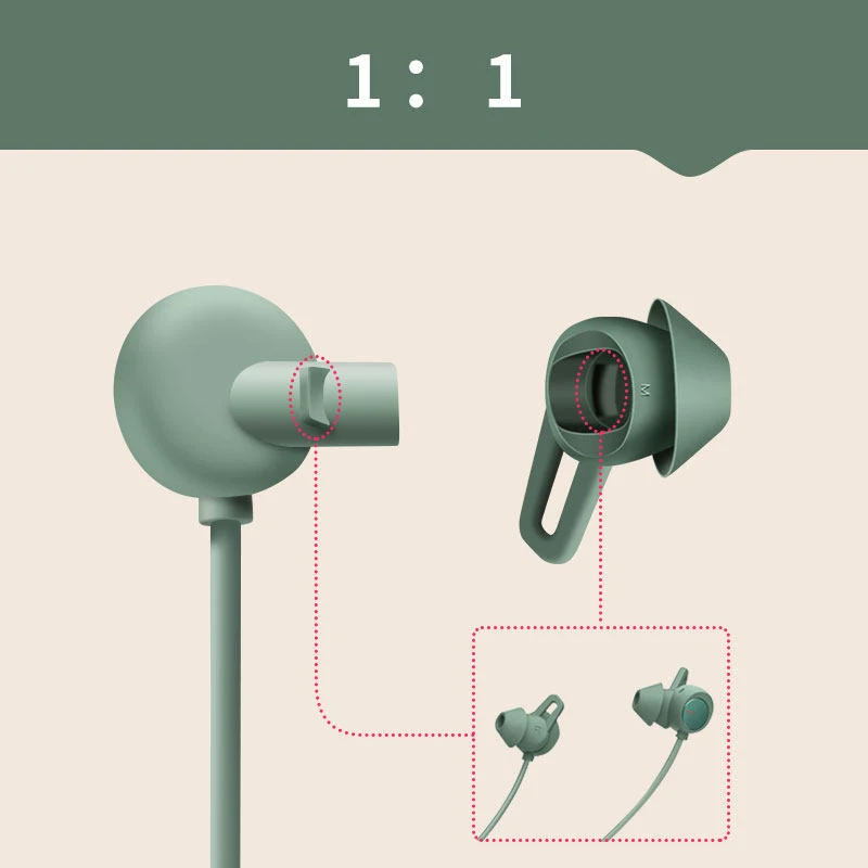 Almohadillas de silicona para auriculares Huawei Freelace Pro Wire Bluetooth, fundas de cojín, funda para auriculares, almohadillas para los oídos, 2 unids/par - imagen 3