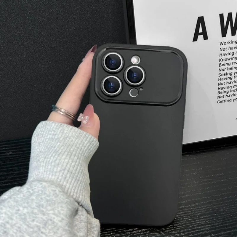 Para iPhone 17 Pro funda iPhone 17 16 15 Pro Max funda Coque Fundas Original silicona líquida suave TPU funda trasera iPhone 17 Pro Max - imagen 2