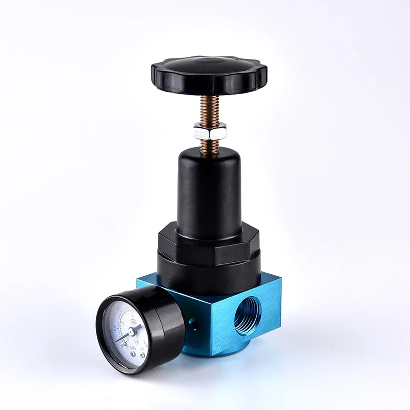 Unidades neumáticas regulador de aire de alta presión puerto de entrada rosca 1/4 3/8 1/2 pulgada BSP QTYH-15/10/08 0 ~ 35bar con manómetro - imagen 5