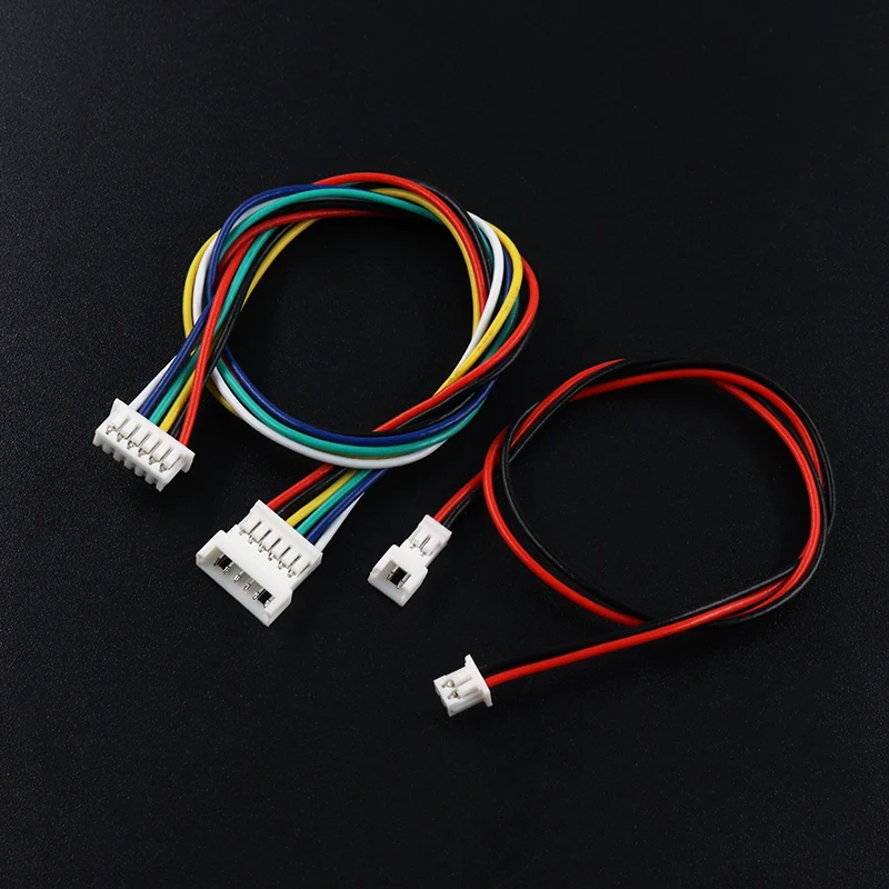 5 uds JST1.25mm conector macho a hembra Cable de extensión de 1,25mm 2P/3P/4P/5P/6 pines con Cables de línea 200mm - imagen 4