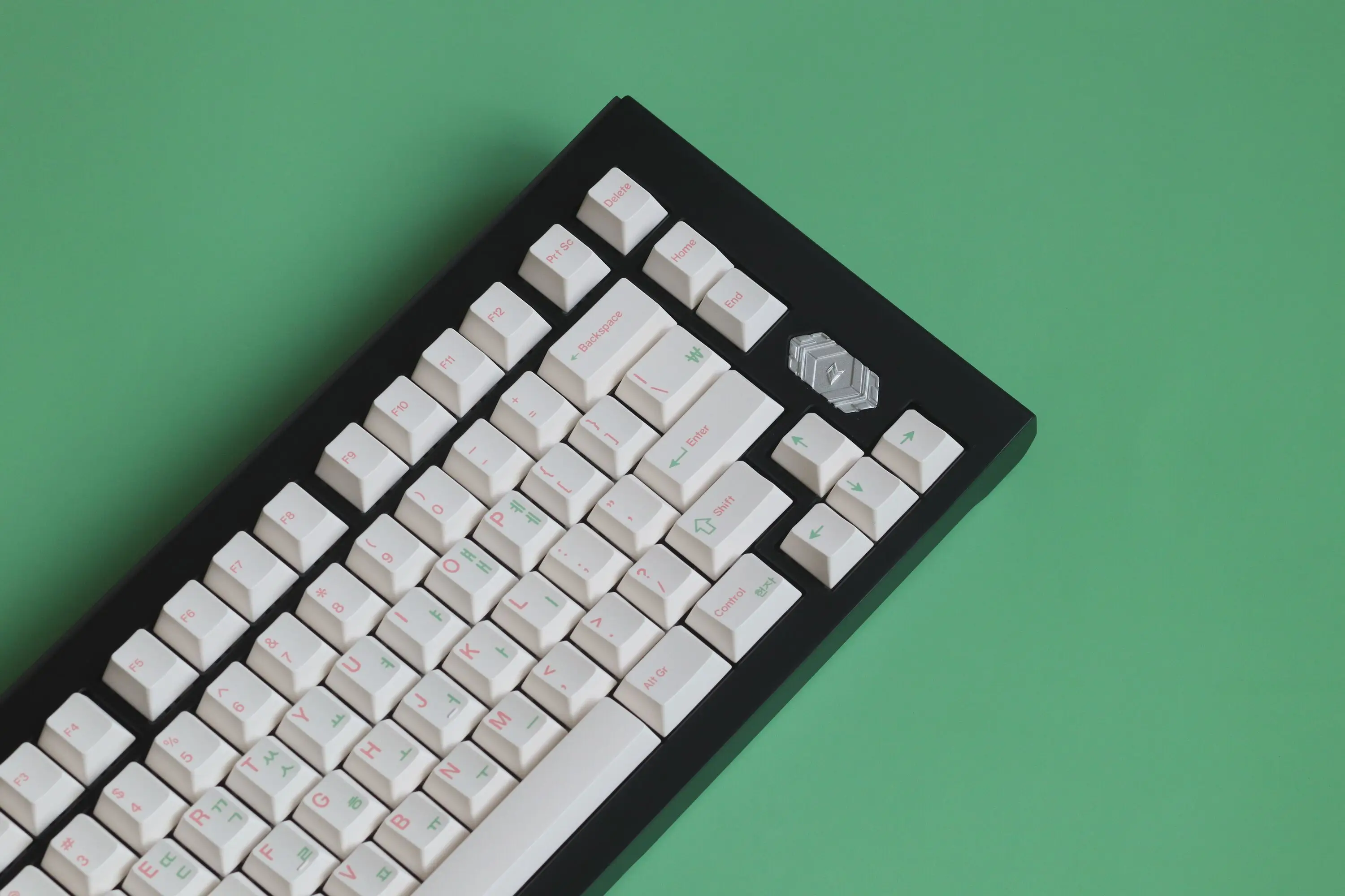 Keebox-teclas Shenpo rosa y verde, accesorio coreano Sub Legend Hangul, perfil de cereza, PBT Dye Sub, juego completo de 146 teclas para teclado mecánico - imagen 4