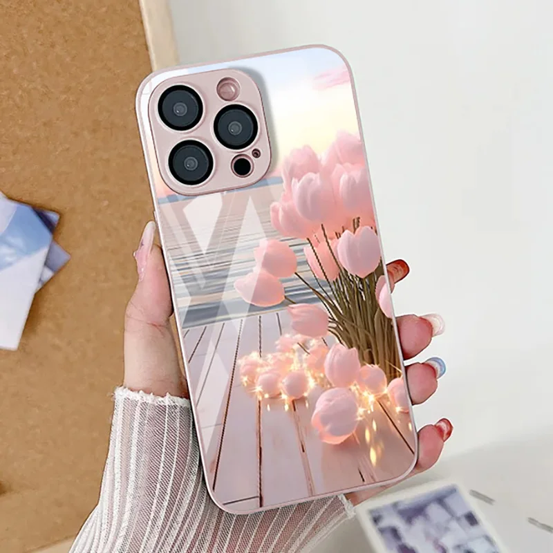 Funda de vidrio templado para Samsung, carcasa para A54, 5G, A53, A52, A51, A34, A33, A32, A14, A13, A12, A25, A24, A22, S24 Ultra, S23 Plus, S22, S21, S20 FE - imagen 4