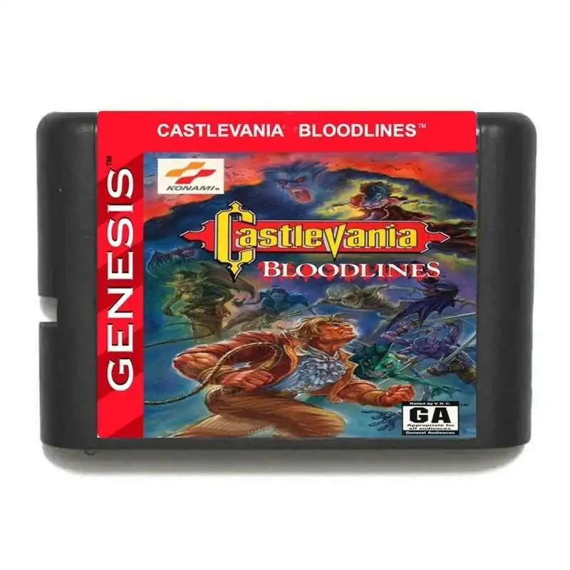 Nueva llegada Castlevania Bloodlines 16bit MD tarjeta de juego para Sega Mega Drive para Genesis