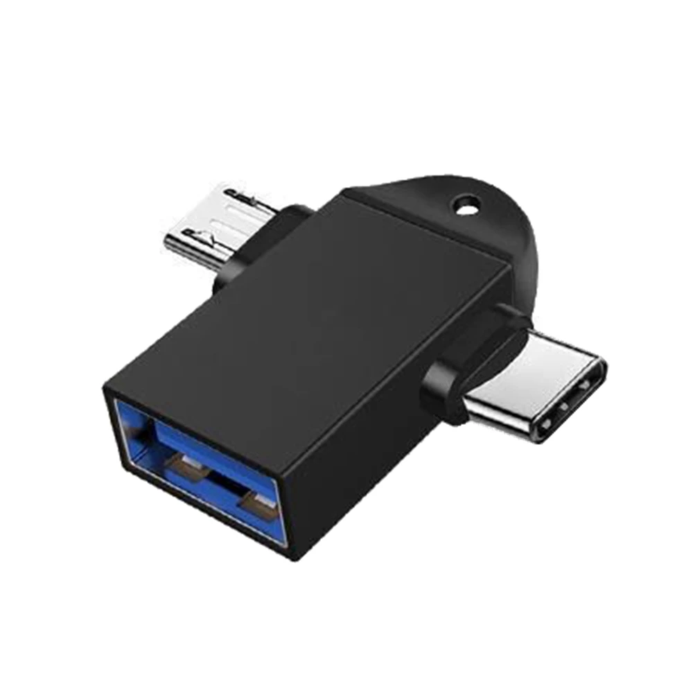 Adaptador Micro USB OTG 2 en 1 tipo C para Android Huawei USB 3,1 convertidor de transferencia de datos para tableta disco duro teléfono - imagen 2