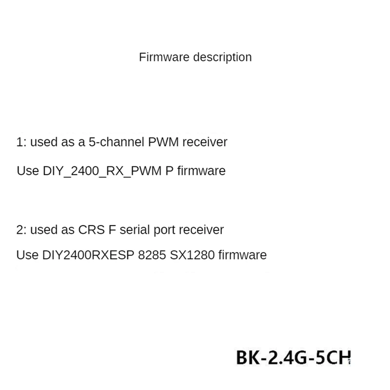 ELRS-receptor PWM Expresslrs de 2,4 Ghz y 5 CANALES, dispositivo con antena de tubo de cobre de 2DBI, 2,4G, Protocolo PWM/CRSF para Dron de ala fija RC FPV - imagen 3