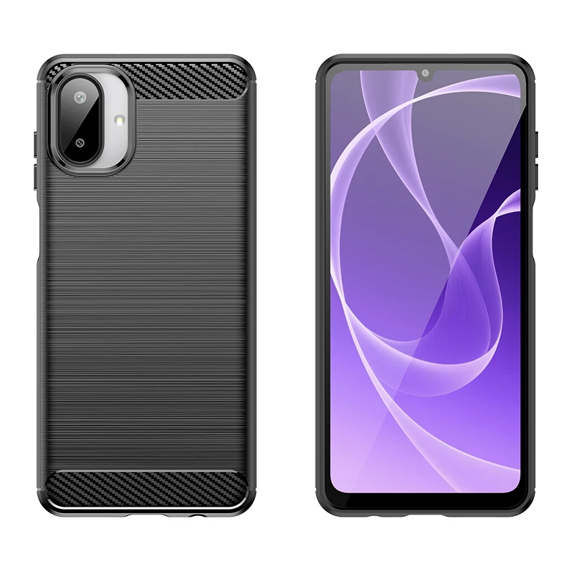 Para Samsung Galaxy A07 funda protectora de silicona de fibra de carbono funda de teléfono Samsung A07 funda a prueba de golpes TPU Samsung Galaxy A07 - imagen 3