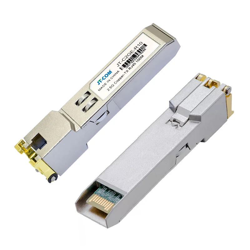 Módulo SFP de cobre 2.5G 10G RJ45 2.5GBase-Tx Ethernet fibra óptica FTTH Compatible con con conmutador Cisco/Mikrotik 100m - imagen 5