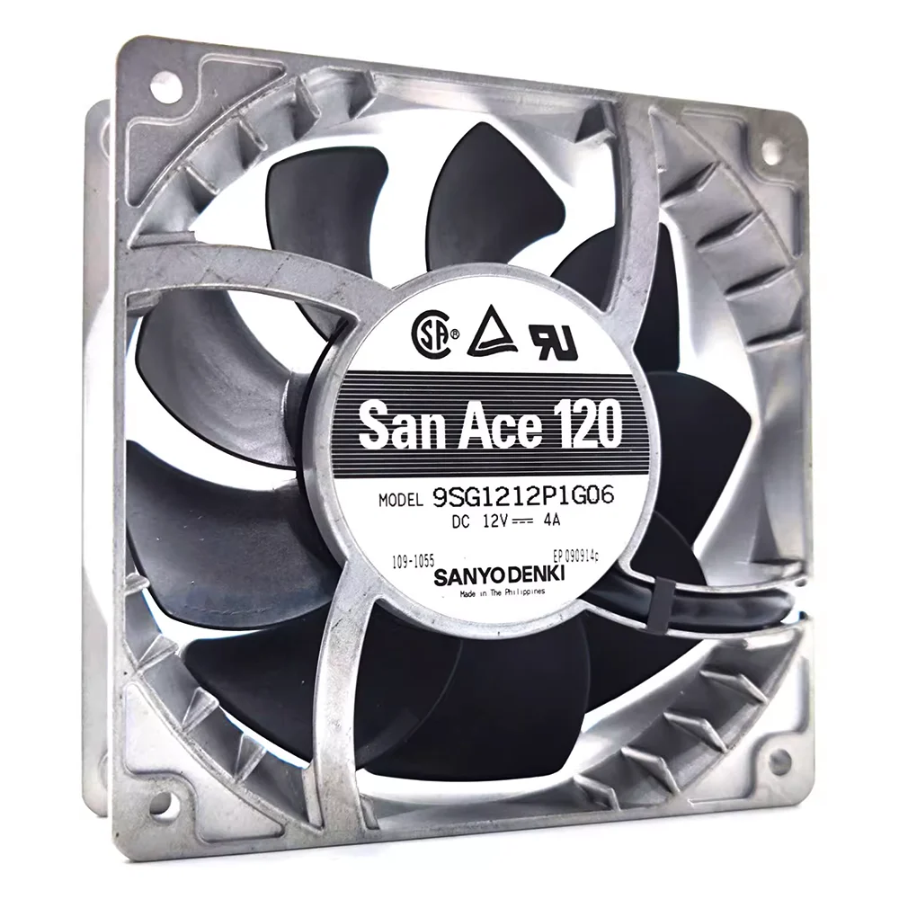 9SG1212P1G06 ventilador de alta temperatura para Sanyo, nuevo ventilador de 12cm, 12038, 12V, 4A - imagen 5