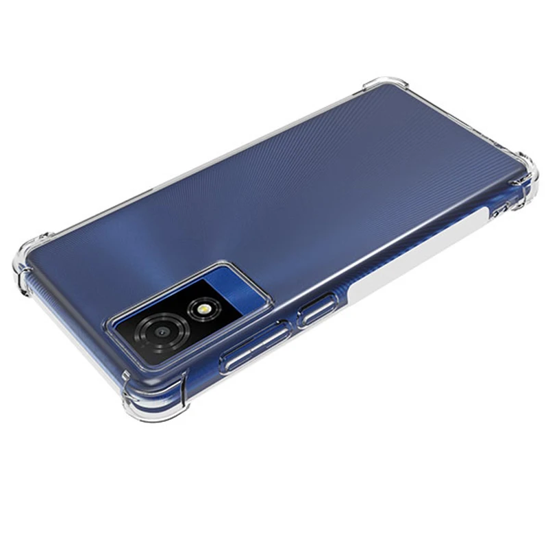 Funda TCL 501 TCL501 4G T433D, cojín de aire transparente, Airbag a prueba de golpes, funda trasera suave de silicona TPU para bolsas de teléfono TCL 501 TCL501 - imagen 4