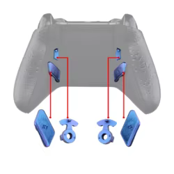 Botones Remap LOFTY Xbox One – Extremos Camaleón Azul Púrpura