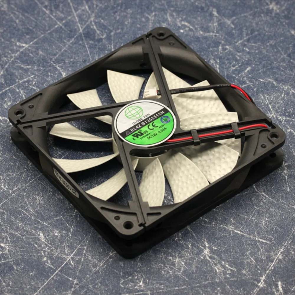 Ventilador GLOBE RL4Z S1352512H DC 12V 0.33A 13,5 CM 135mm, ventilador de refrigeración de energía de chasis de pc, Enfriador de 135x135x25mm, nuevo - imagen 2