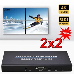 Controlador Pared Vídeo 4K HDMI 2x2 – Soporte Multi Configuración