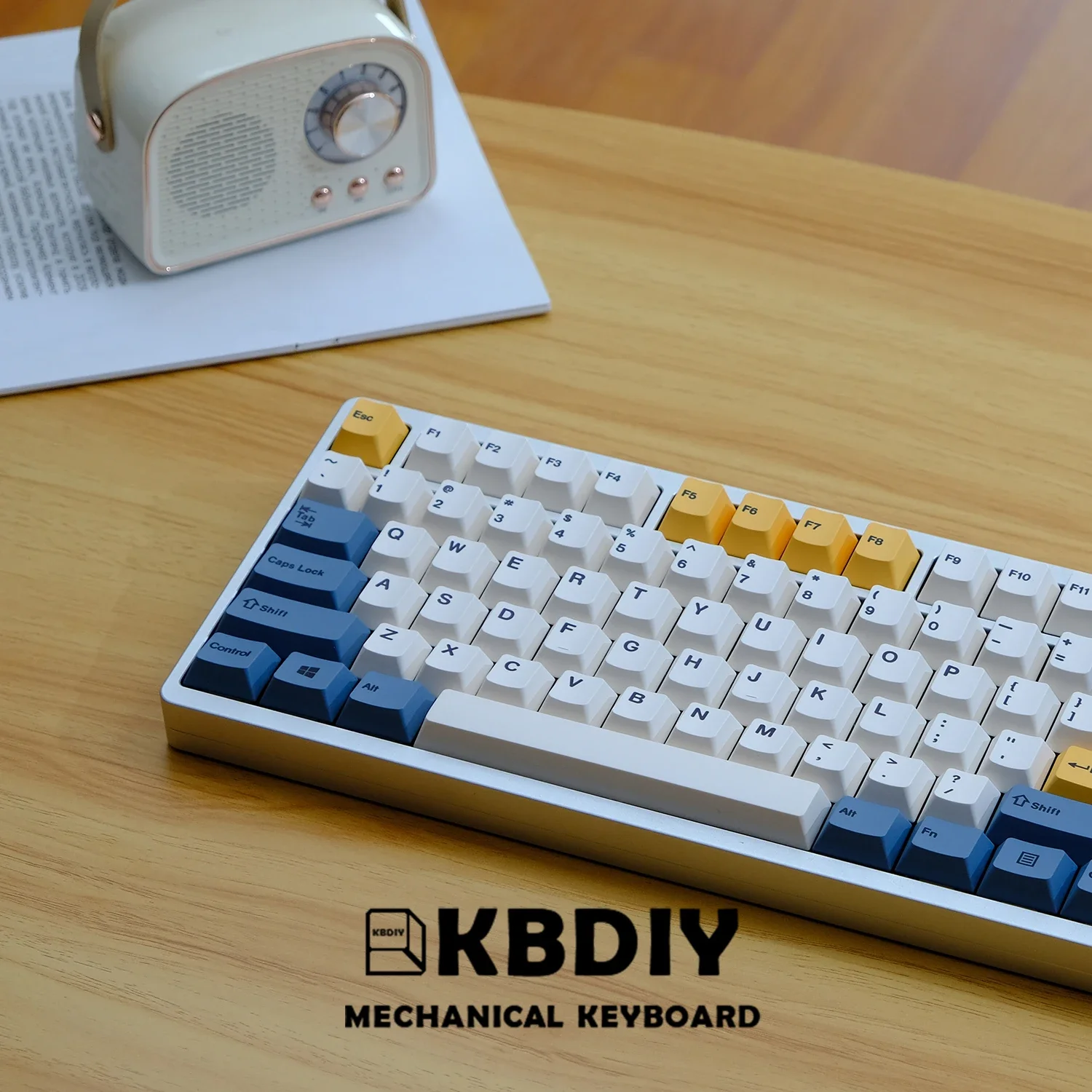KBDiy 145 teclas amarillo albaricoque Keycap PBT Cherry perfil ISO Keycaps para teclado mecánico 60/61/64/68/78/84/87/96/980/104/108