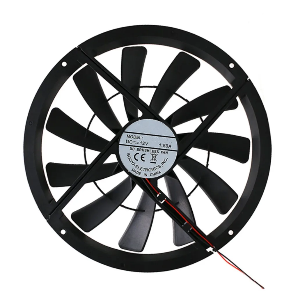 Ventilador Industrial 250mm 12V Doble Rodamiento - imagen 3