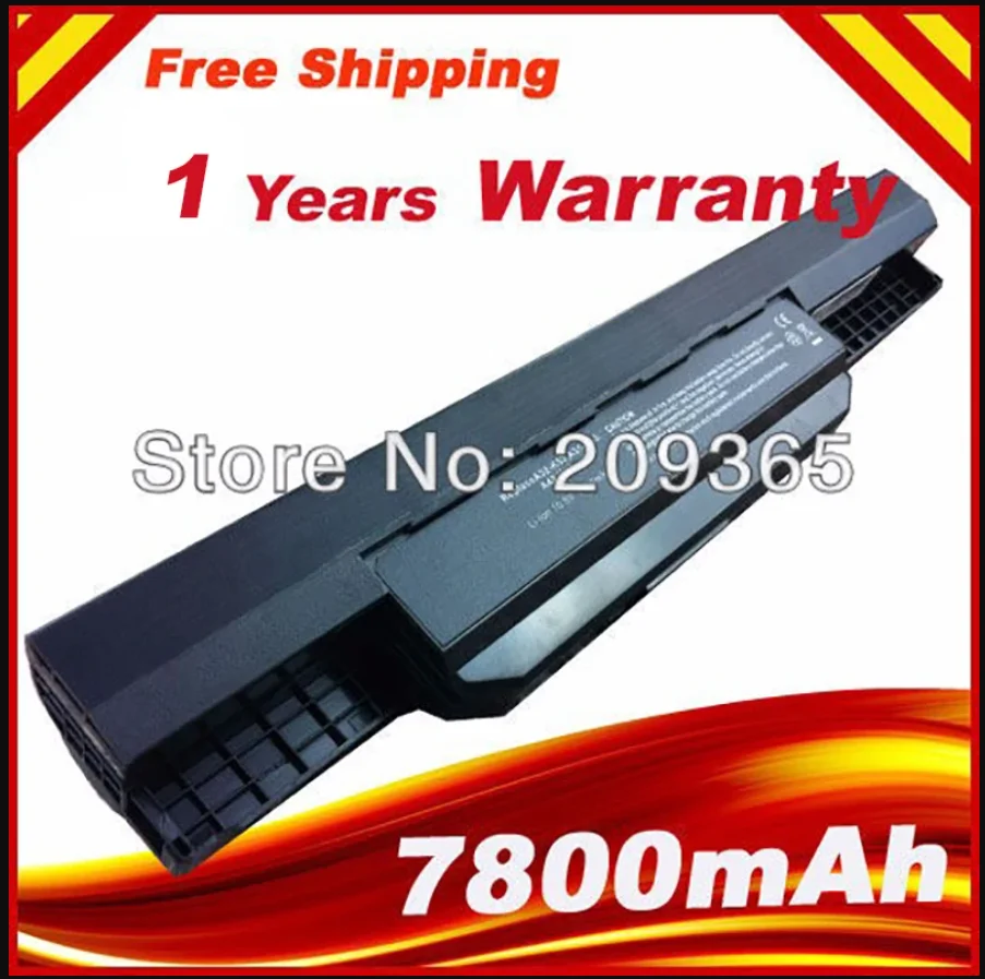 Batería de ordenador portátil de 6600mAh para ASUS X54C X54H X54HR X54HY X54L X54LY portátil A41-K53 A32-K53