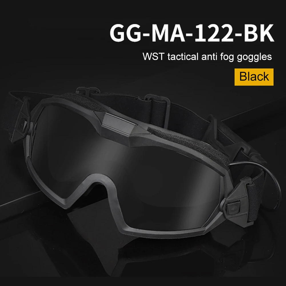 Gafas antiniebla para Paintball, lentes transparentes con microventilador, protección ocular resistente a los arañazos, gafas de seguridad para caza - imagen 3